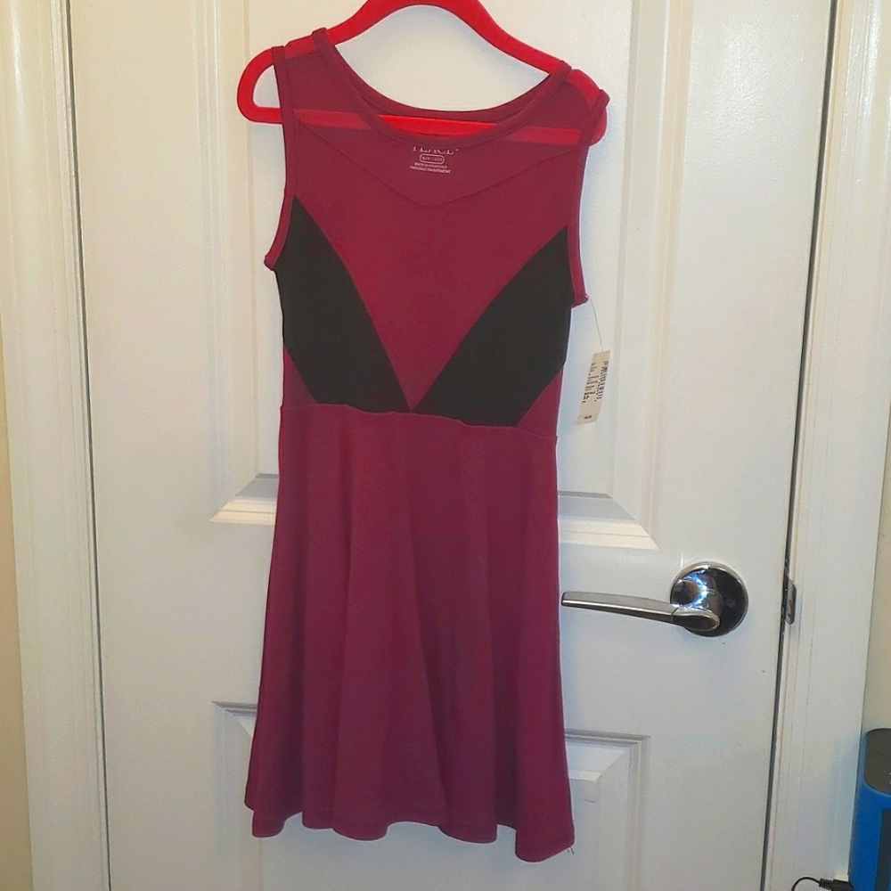 Girls Dress Mulberry Black S5-6